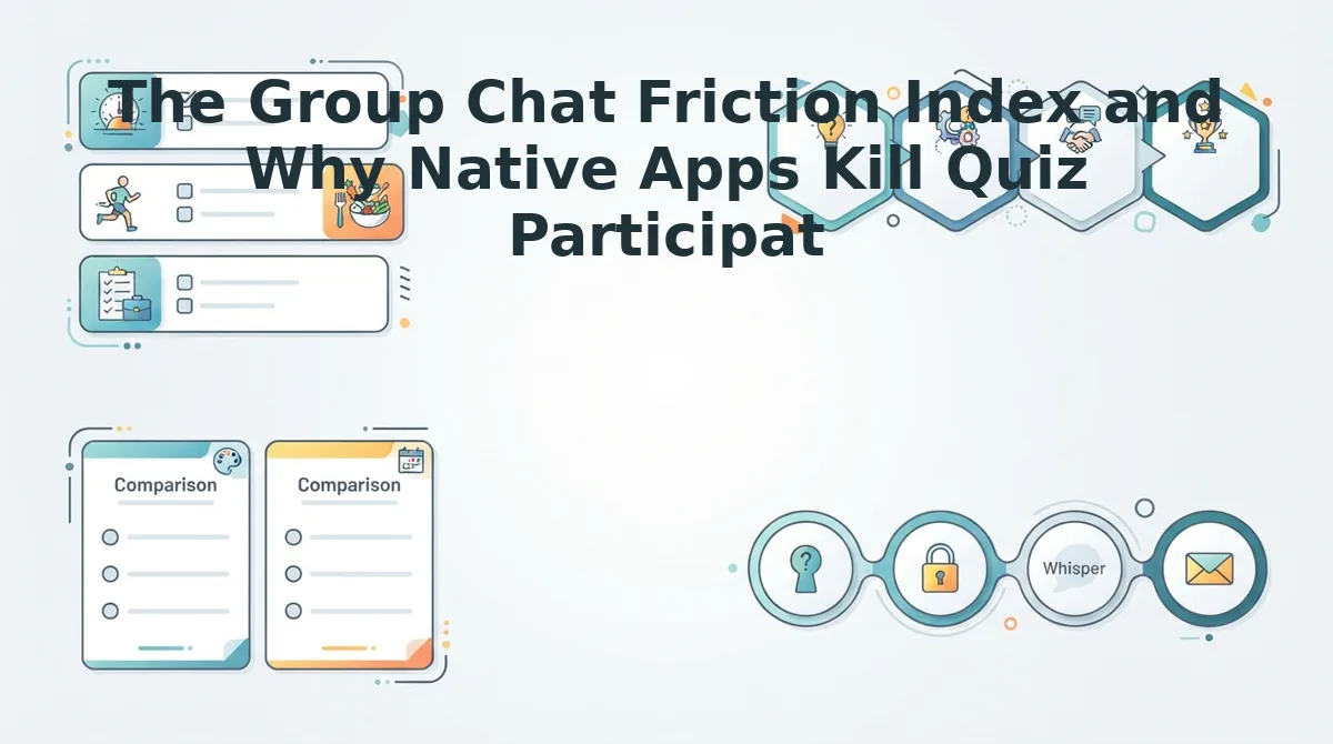 The Group Chat Friction Index and Why Native Apps Kill Quiz Participation