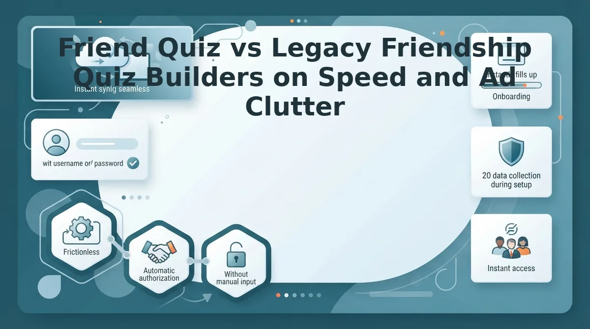 Friend Quiz vs Legacy Friendship Quiz Builders on Speed and Ad Clutter