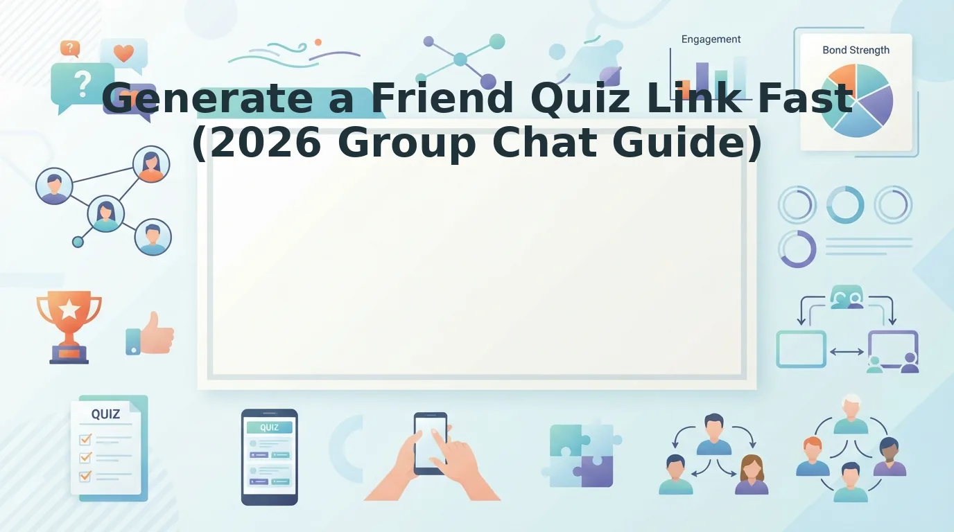 Generate a friend quiz link fast for your active group chat