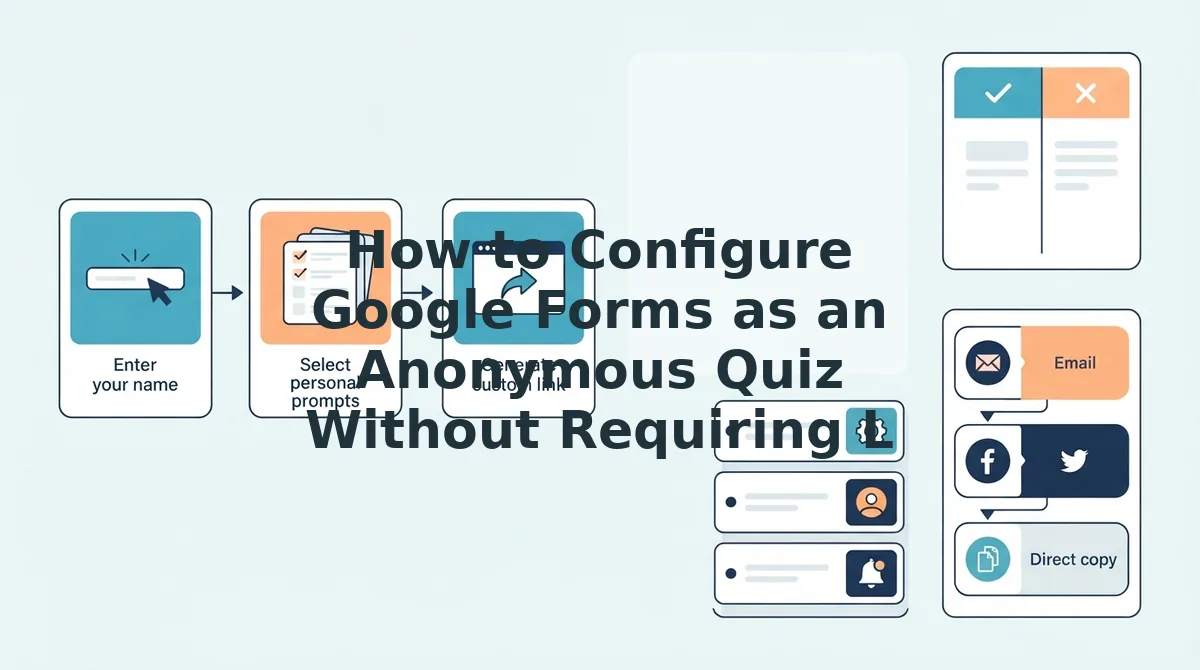 How to Configure Google Forms as an Anonymous Quiz Without Requiring Logins