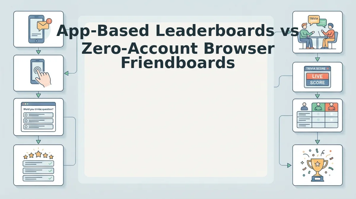 App-Based Leaderboards vs Zero-Account Browser Friendboards