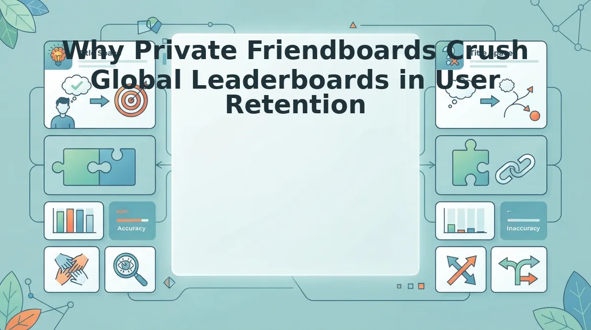 Why Private Friendboards Crush Global Leaderboards in User Retention