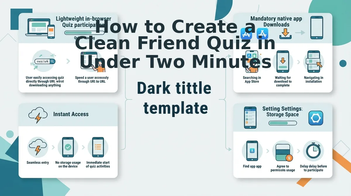 How to Create a Clean Friend Quiz in Under Two Minutes