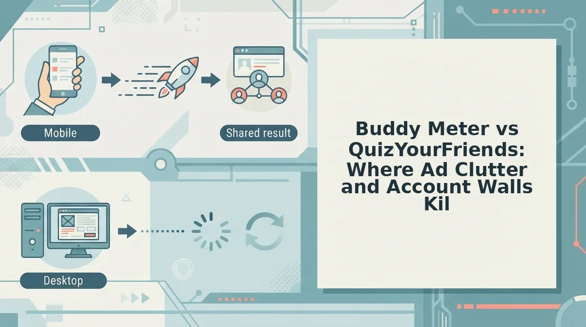Buddy Meter vs QuizYourFriends: Where Ad Clutter and Account Walls Kill Momentum