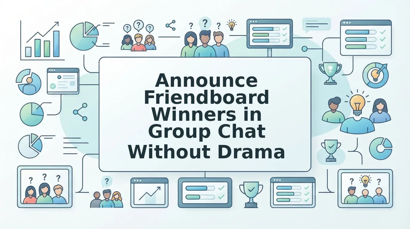 How to Announce Friendboard Winners in a Group Chat