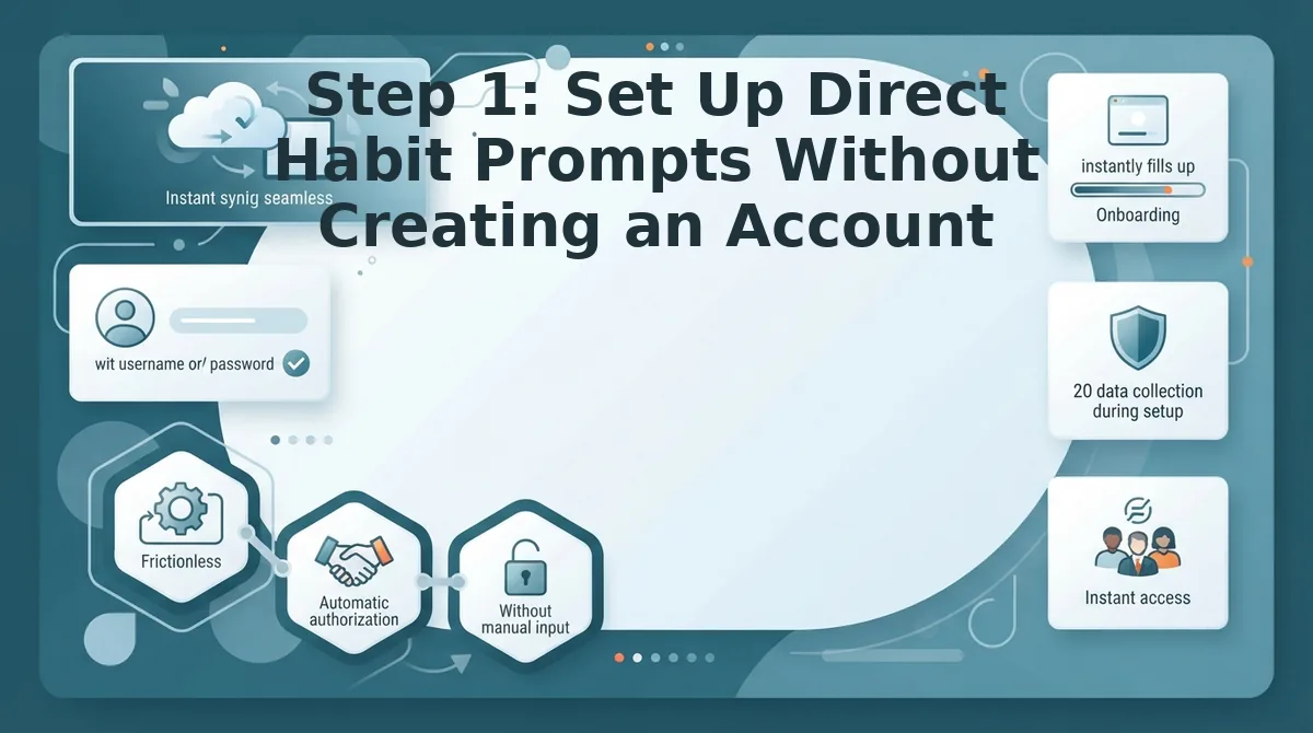 Step 1: Set Up Direct Habit Prompts Without Creating an Account