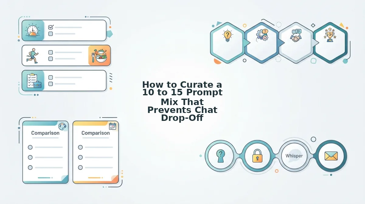 How to Curate a 10 to 15 Prompt Mix That Prevents Chat Drop-Off