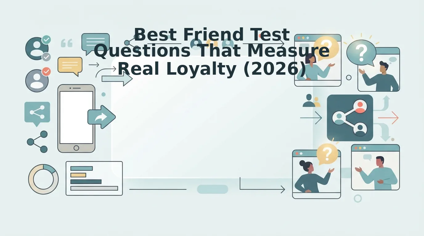 How to pick best friend test questions that test real loyalty