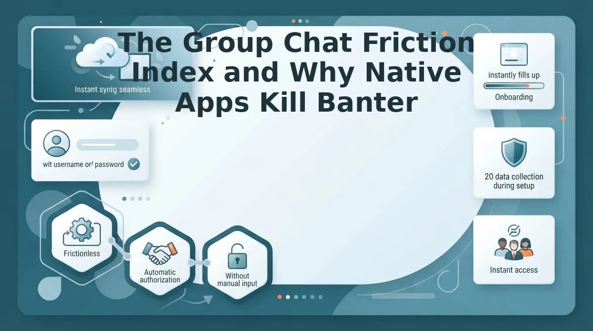 The Group Chat Friction Index and Why Native Apps Kill Banter