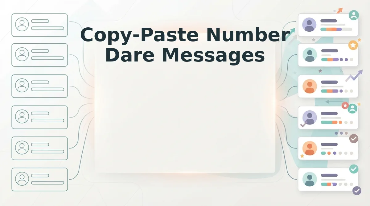 Copy-Paste Number Dare Messages