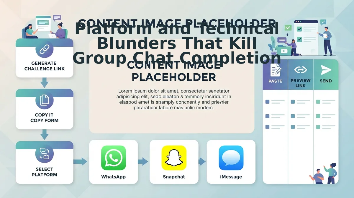 Platform and Technical Blunders That Kill Group Chat Completion