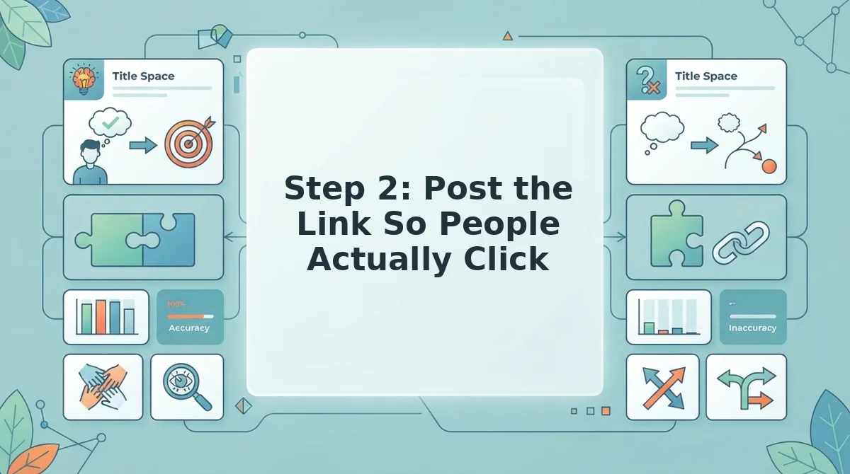 Step 2: Post the Link So People Actually Click