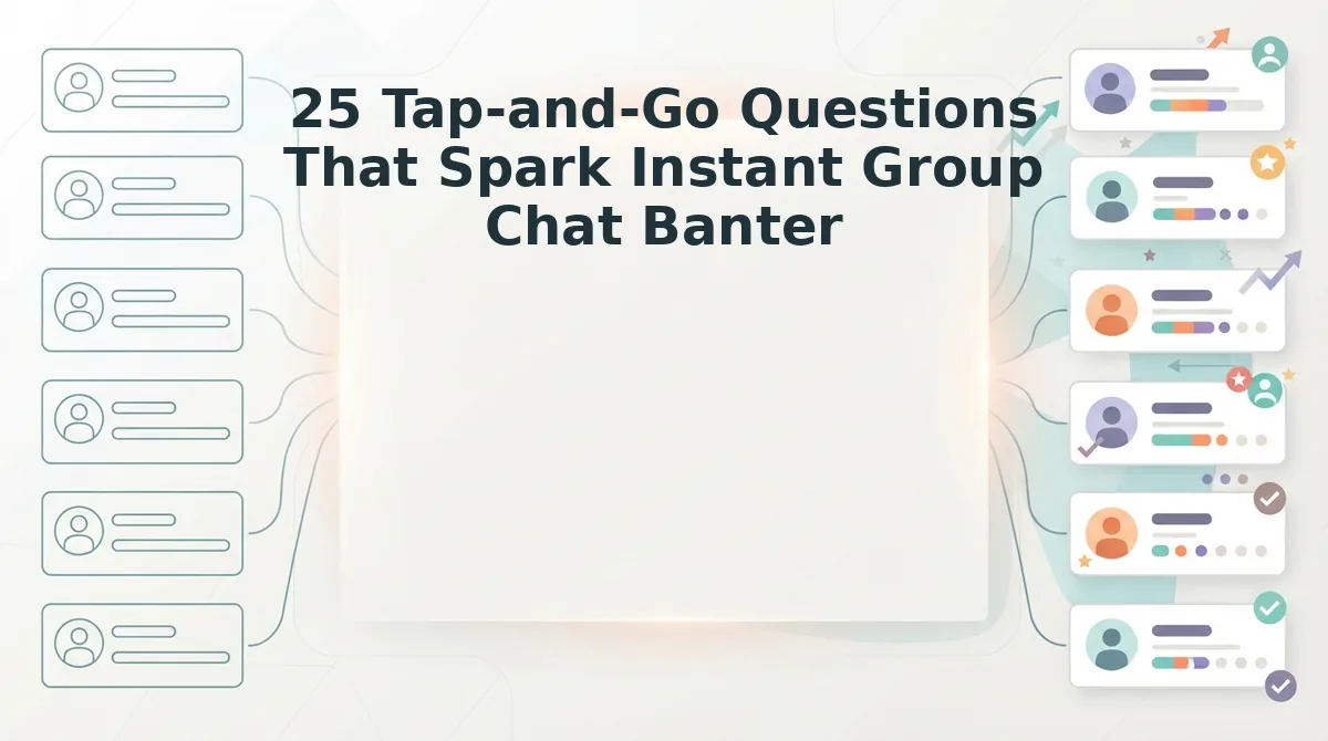 25 Tap-and-Go Questions That Spark Instant Group Chat Banter