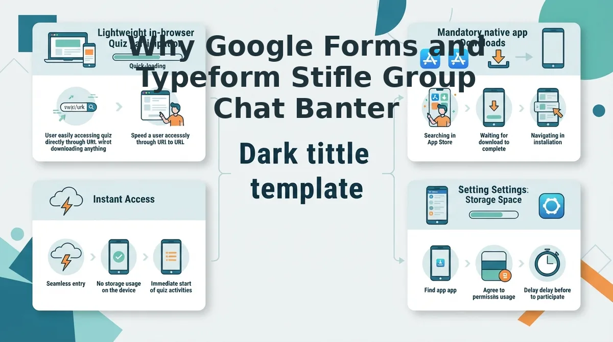 Why Google Forms and Typeform Stifle Group Chat Banter