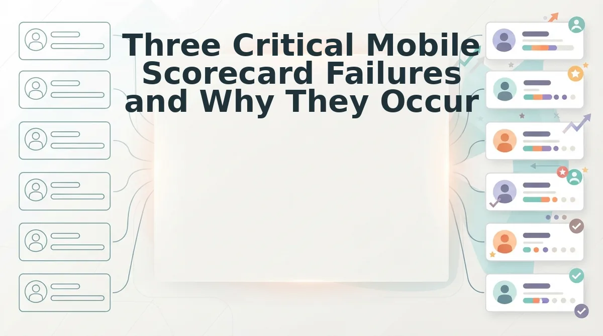 Three Critical Mobile Scorecard Failures and Why They Occur