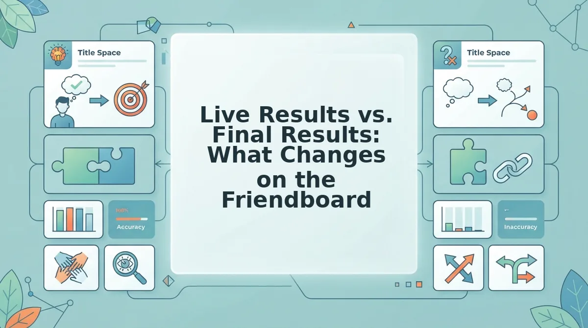 Live Results vs. Final Results: What Changes on the Friendboard