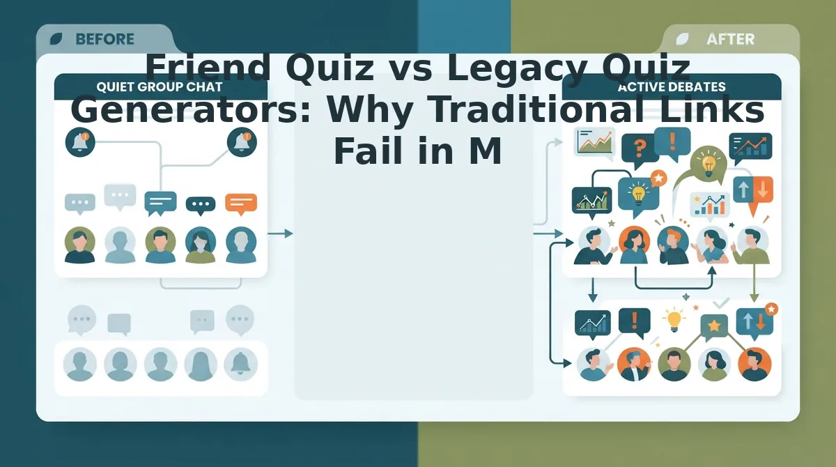 Friend Quiz vs Legacy Quiz Generators: Why Traditional Links Fail in Mobile Chats