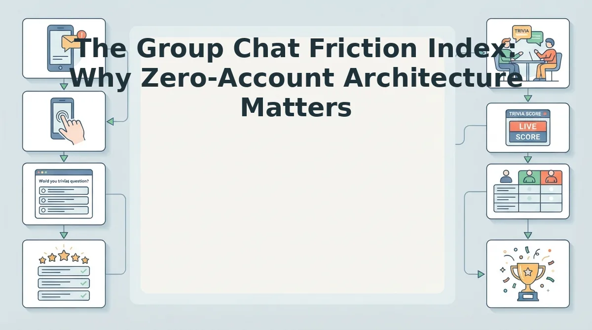 The Group Chat Friction Index: Why Zero-Account Architecture Matters