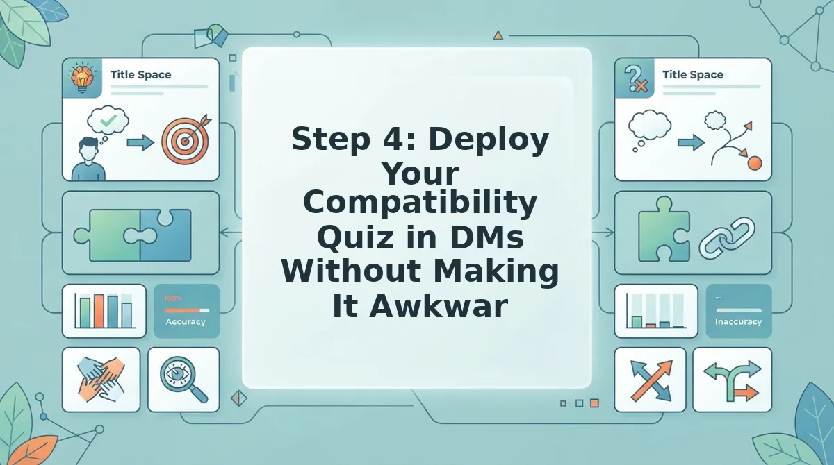 Step 4: Deploy Your Compatibility Quiz in DMs Without Making It Awkward