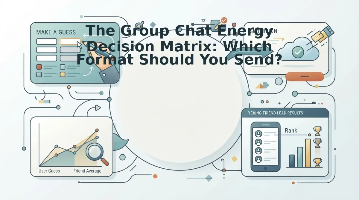 The Group Chat Energy Decision Matrix: Which Format Should You Send?
