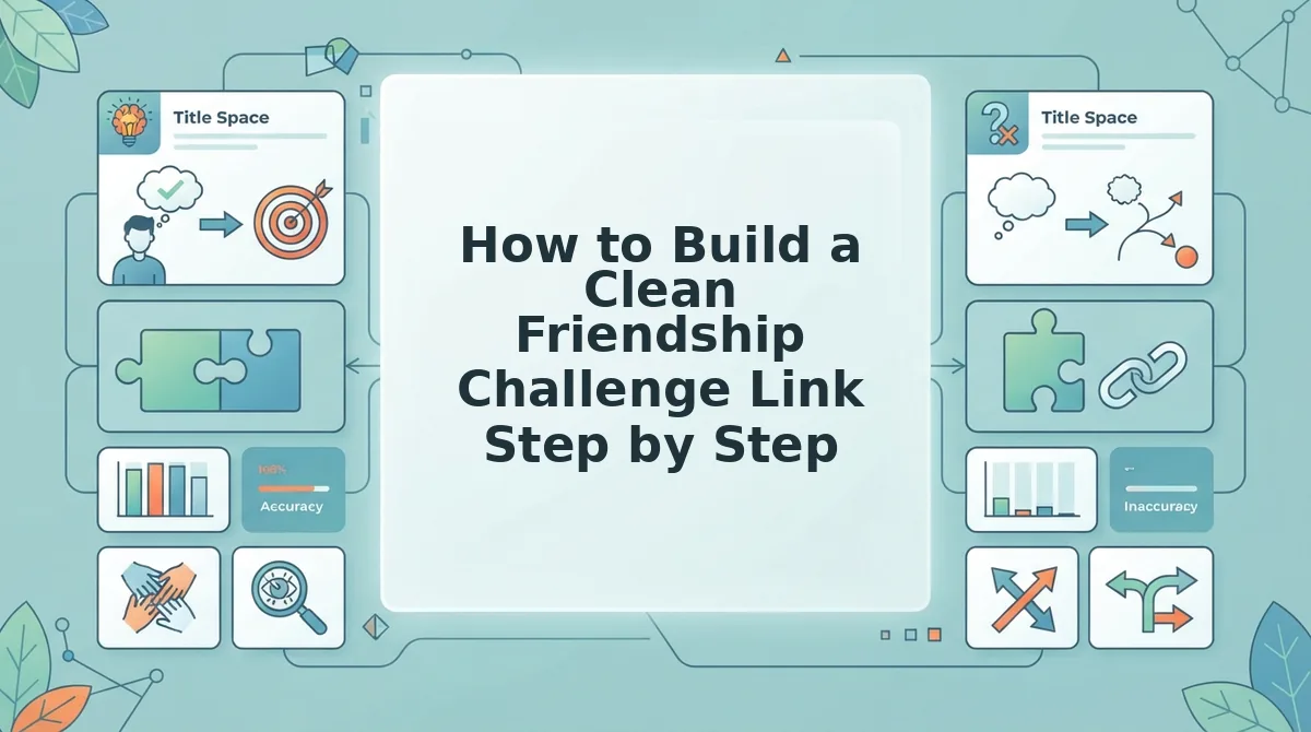 How to Build a Clean Friendship Challenge Link Step by Step