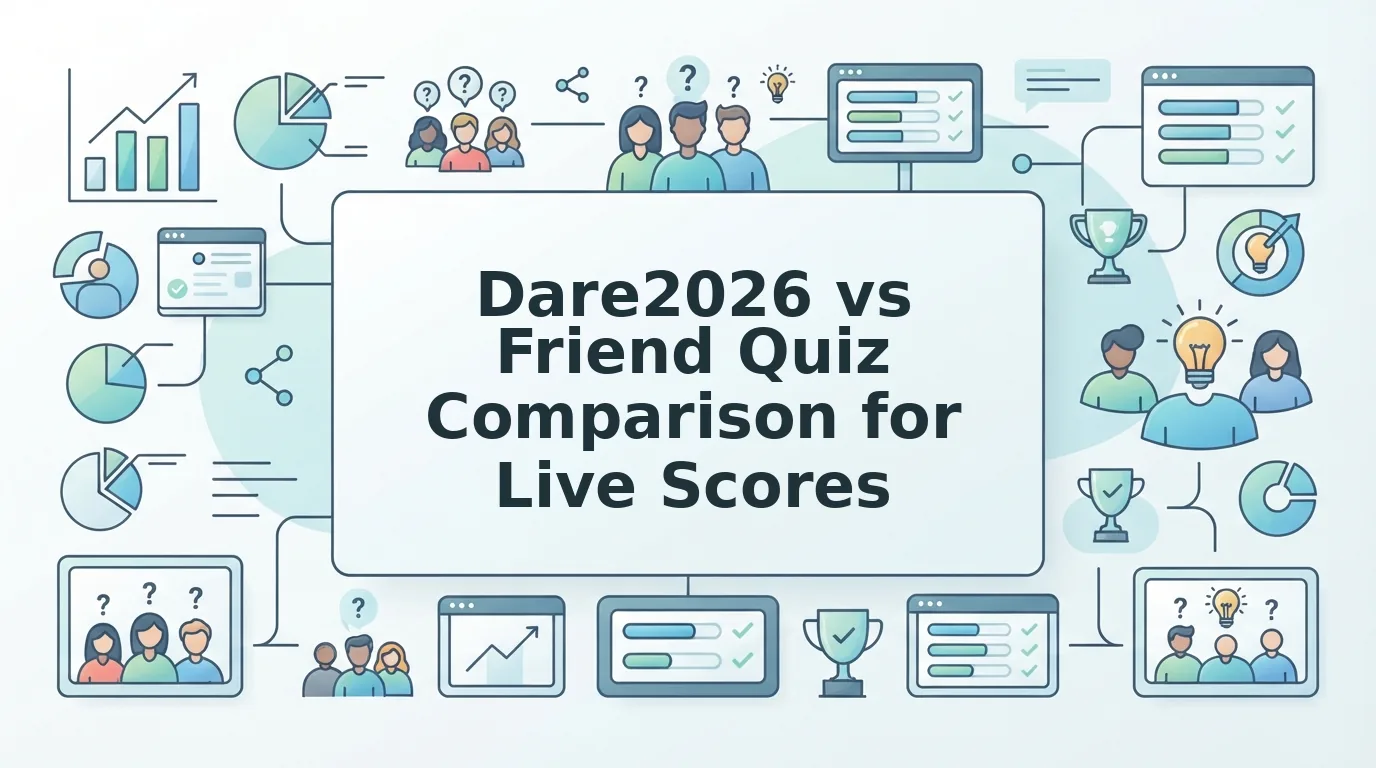 Dare2026 vs Friend Quiz comparison for live score tracking