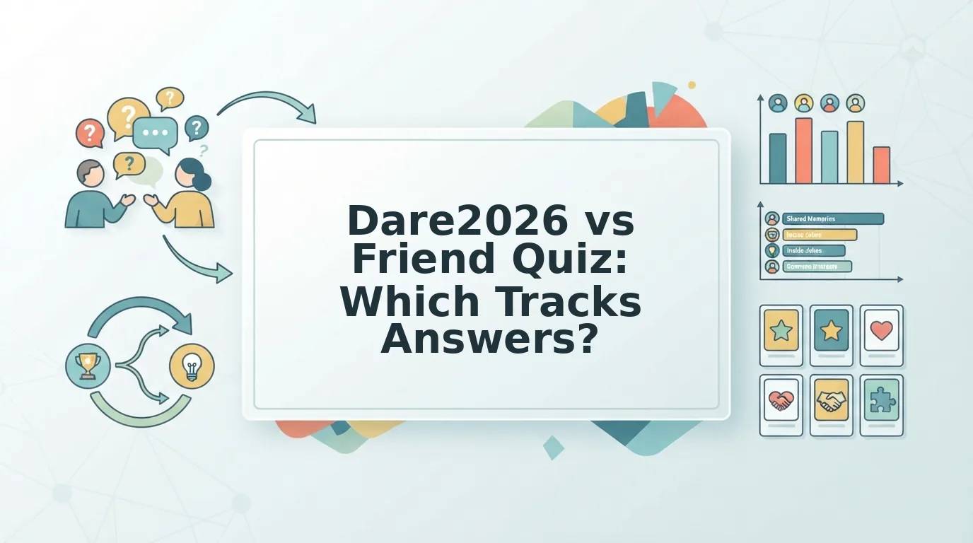 Dare2026 Generator vs Friend Quiz for Clean Tracking