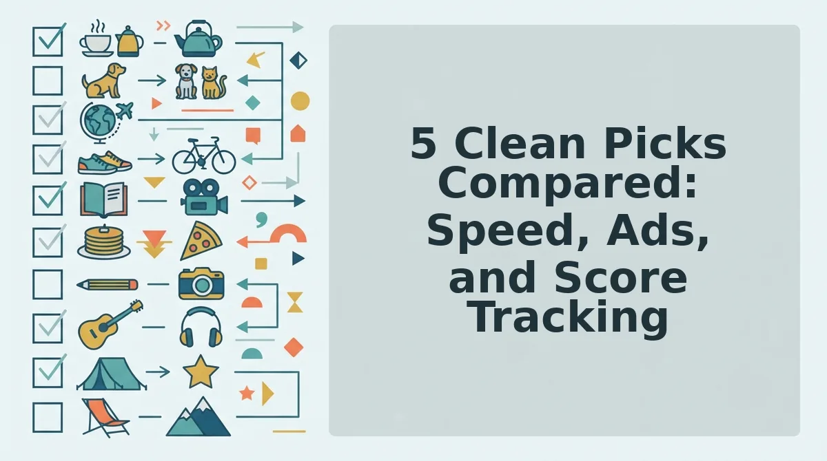 5 Clean Picks Compared: Speed, Ads, and Score Tracking