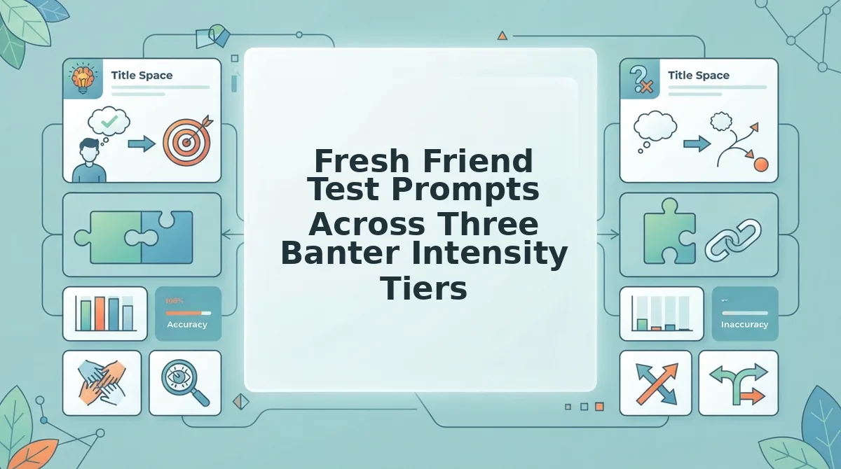 Fresh Friend Test Prompts Across Three Banter Intensity Tiers