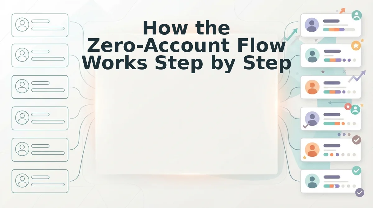 How the Zero-Account Flow Works Step by Step
