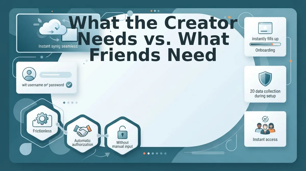 What the Creator Needs vs. What Friends Need