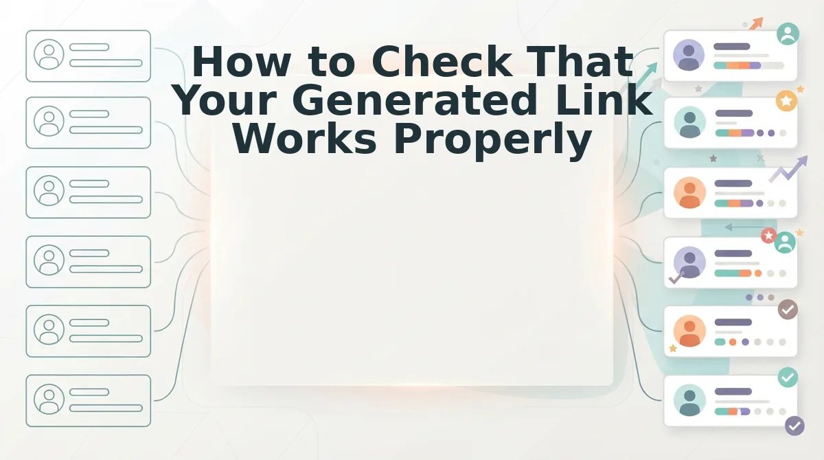 How to Check That Your Generated Link Works Properly