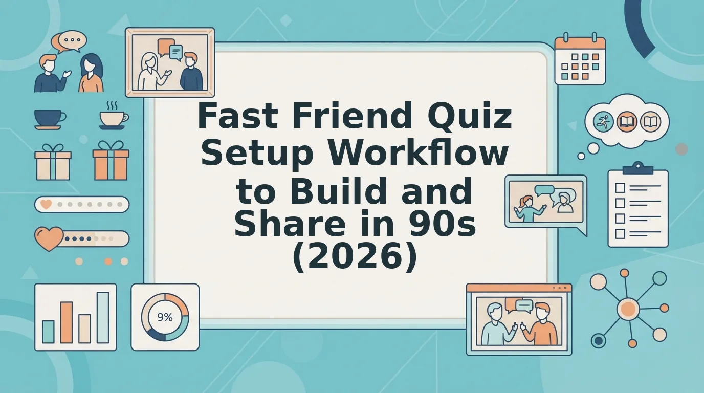 A Fast Friend Quiz Setup Workflow for Active Group Chats