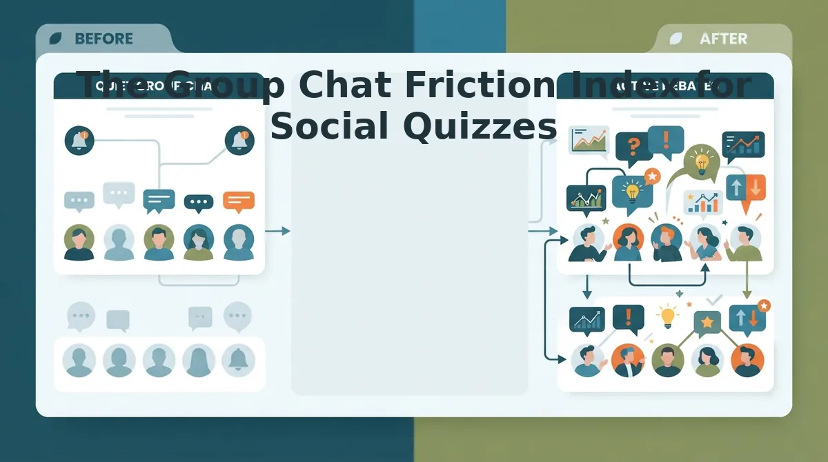 The Group Chat Friction Index for Social Quizzes