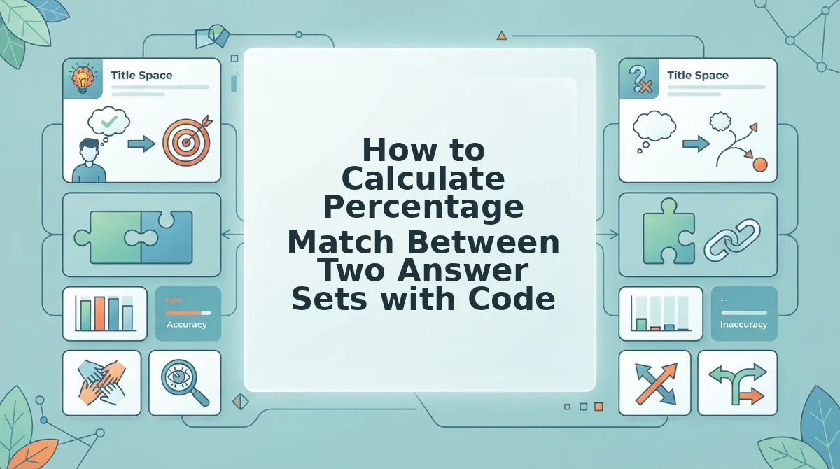 How to Calculate Percentage Match Between Two Answer Sets with Code