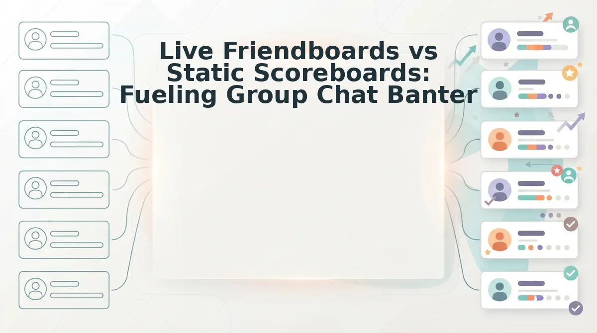 Live Friendboards vs Static Scoreboards: Fueling Group Chat Banter