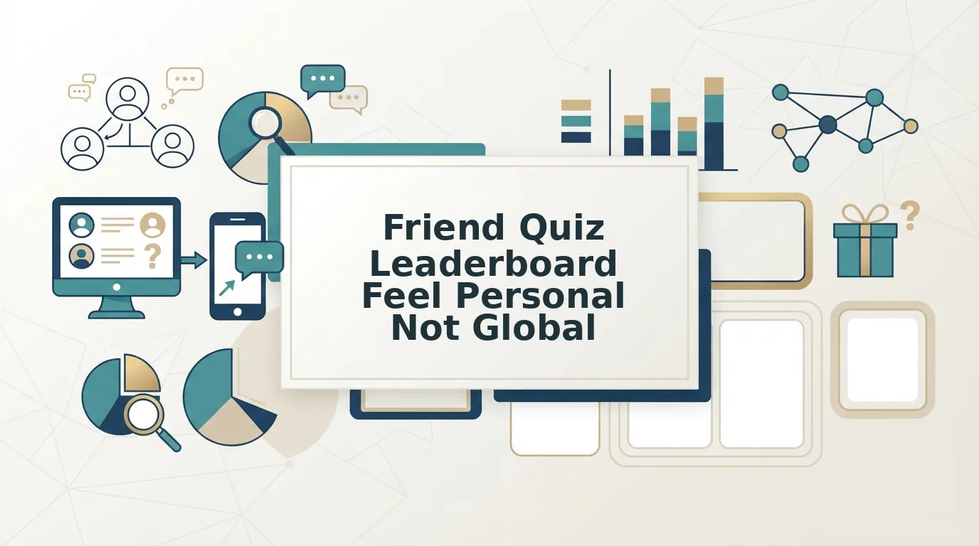 What makes a friend quiz leaderboard feel personal not global