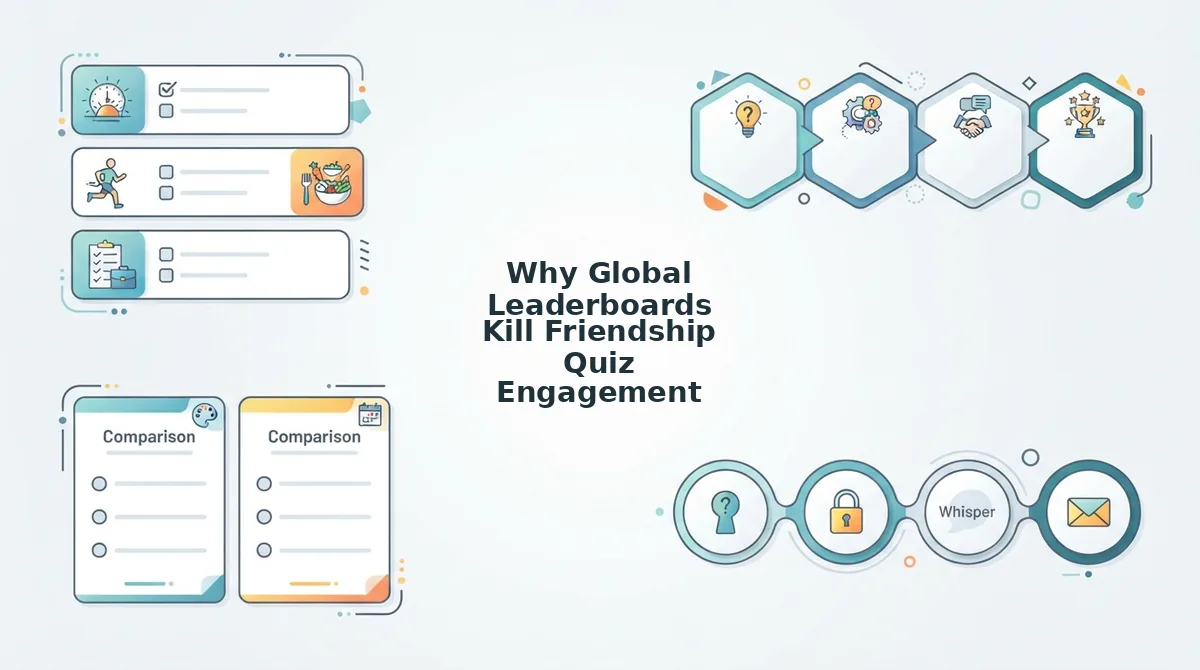 Why Global Leaderboards Kill Friendship Quiz Engagement
