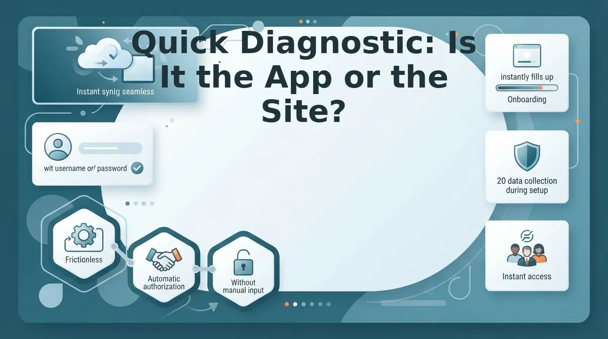 Quick Diagnostic: Is It the App or the Site?