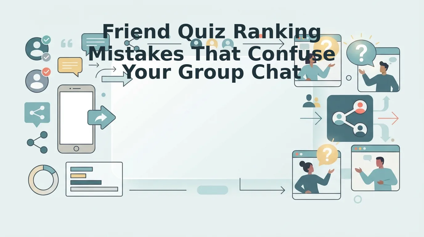 Friend Quiz Ranking Mistakes That Confuse Your Group Chat