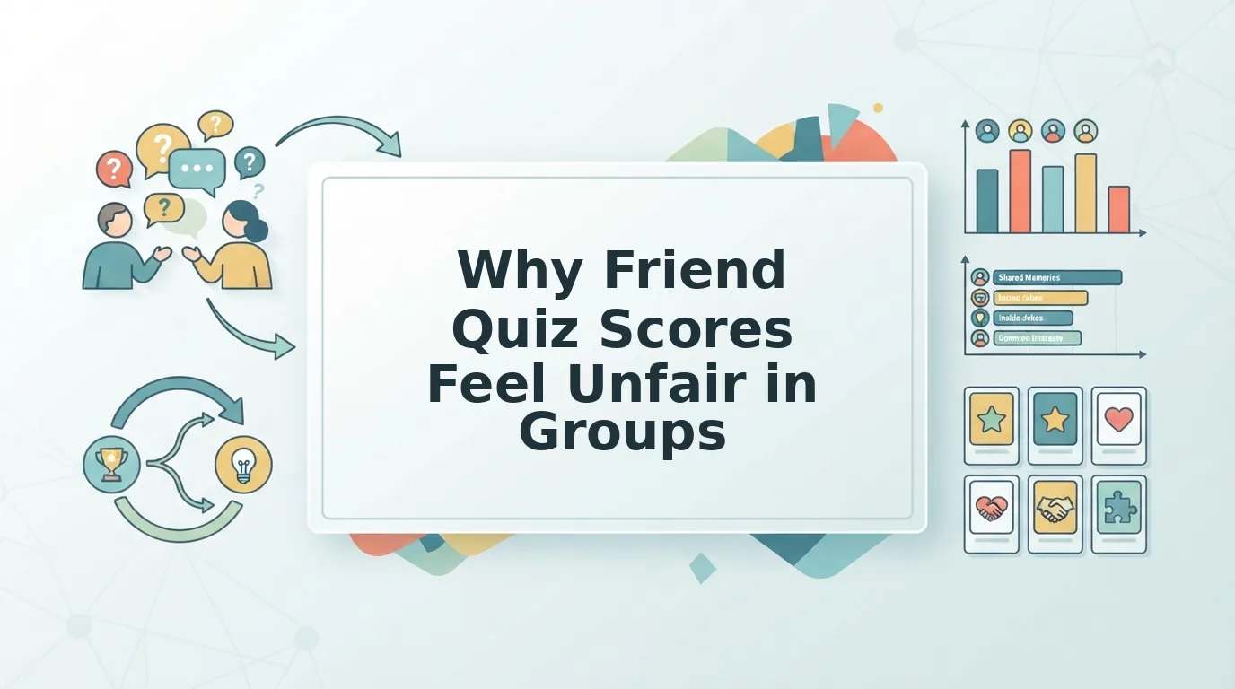 Mistakes that make friend quiz scores feel unfair in a group