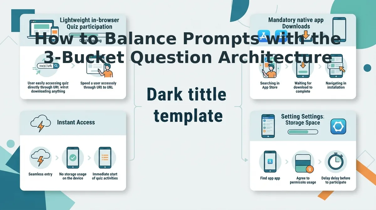 How to Balance Prompts with the 3-Bucket Question Architecture