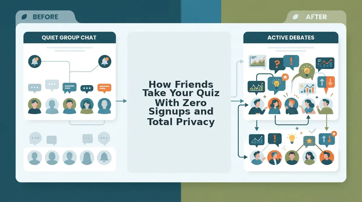 How Friends Take Your Quiz With Zero Signups and Total Privacy
