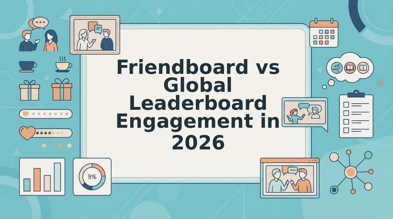 Friendboard vs global leaderboard engagement in group trivia