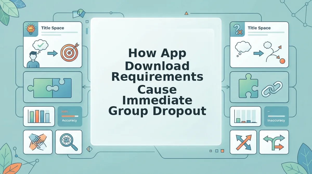 How App Download Requirements Cause Immediate Group Dropout
