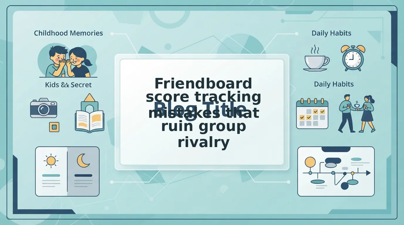 Friendboard score tracking mistakes that ruin group rivalry