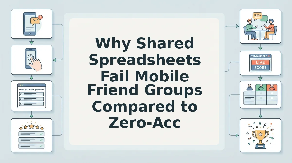 Why Shared Spreadsheets Fail Mobile Friend Groups Compared to Zero-Account Boards