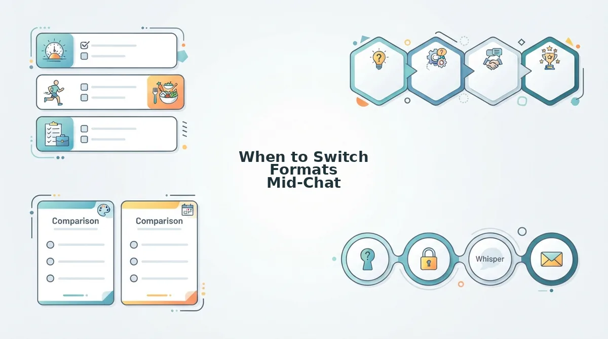 When to Switch Formats Mid-Chat