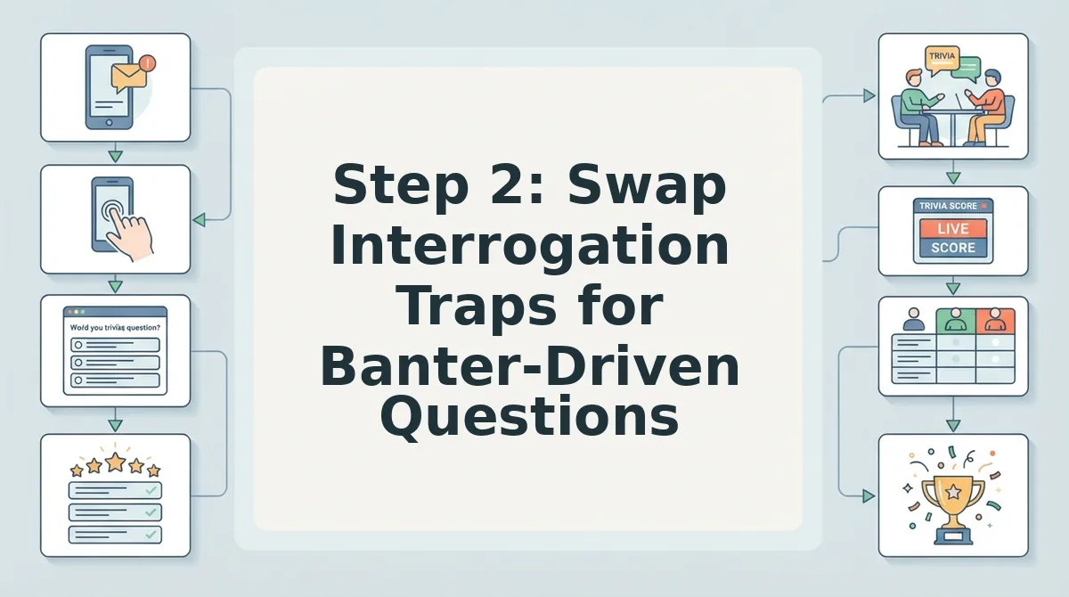 Step 2: Swap Interrogation Traps for Banter-Driven Questions