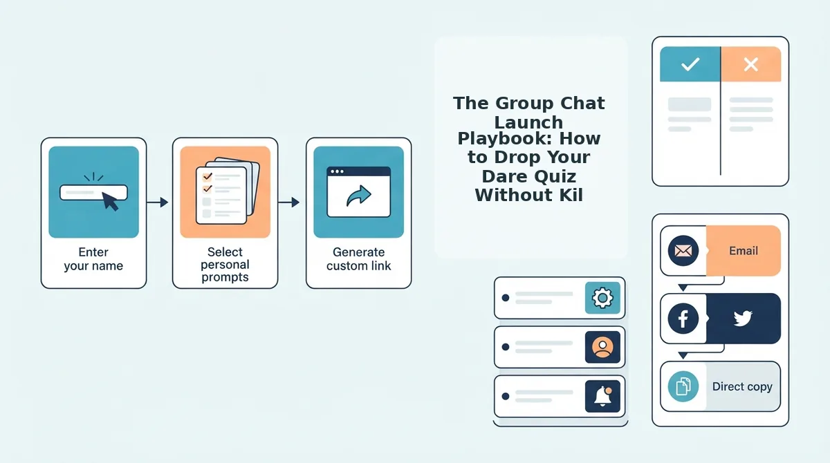 The Group Chat Launch Playbook: How to Drop Your Dare Quiz Without Killing the Vibe